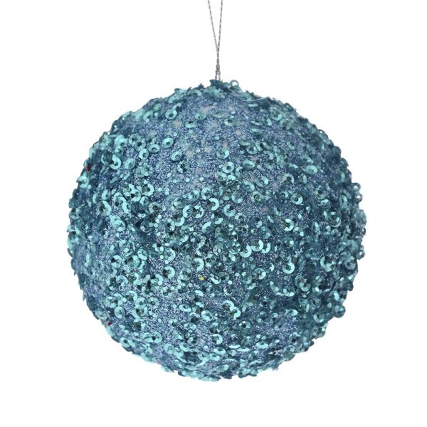 Γαλαζια Glitter Foam Μπαλα 8Εκ