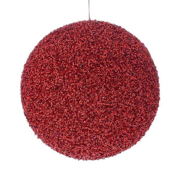 Κοκκινη Glitter Foam Μπαλα 10Εκ