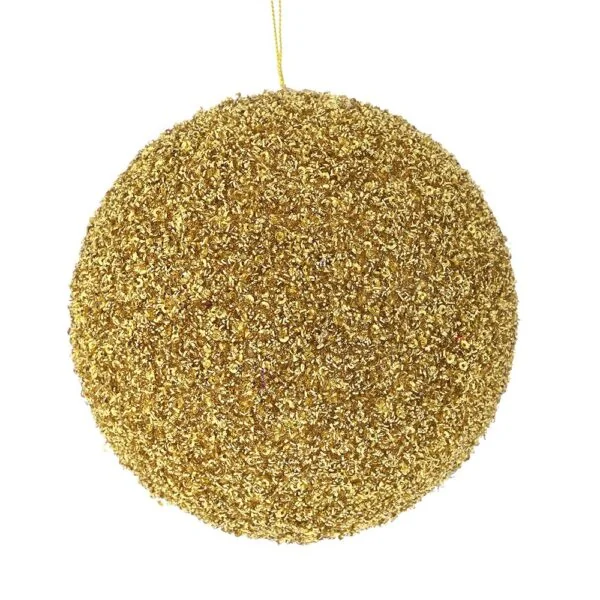 Χρυση Glitter Foam Μπαλα 10Εκ