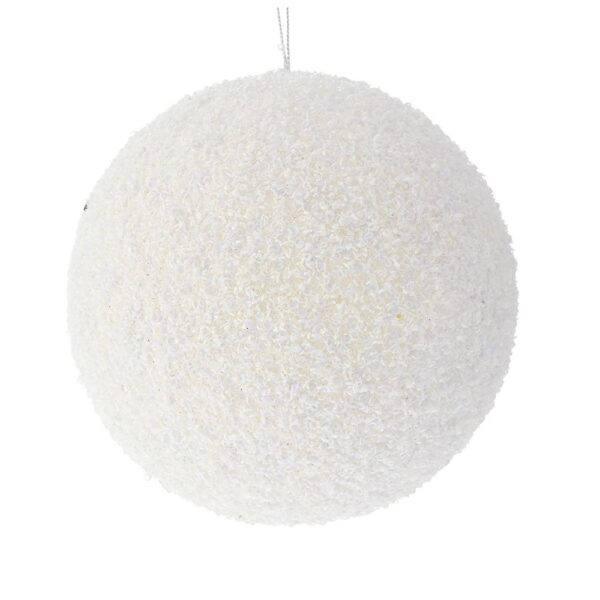 Λευκη Glitter Foam Μπαλα 10Εκ