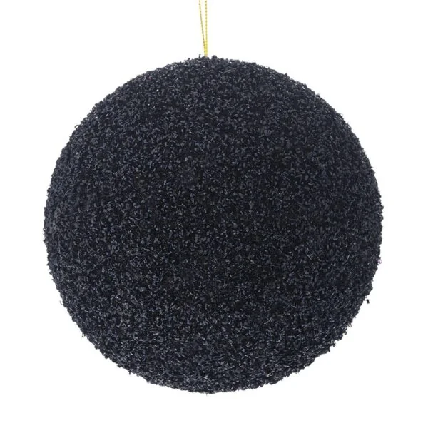 Μαυρη Glitter Foam Μπαλα 10Εκ