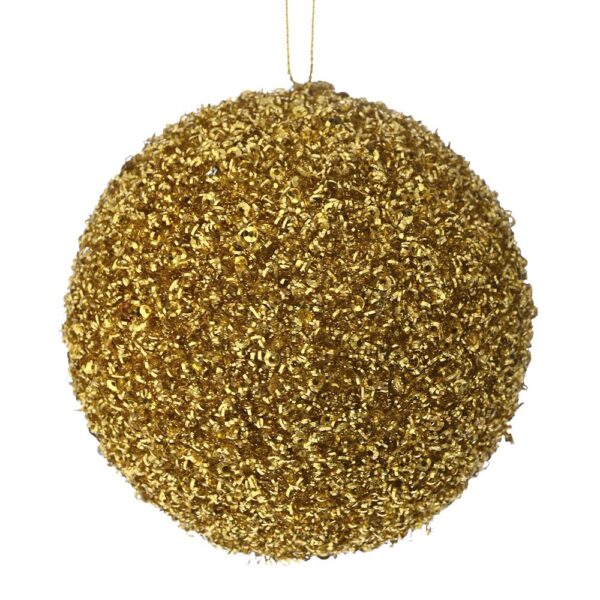 Χρυση Glitter Foam Μπαλα 12Εκ