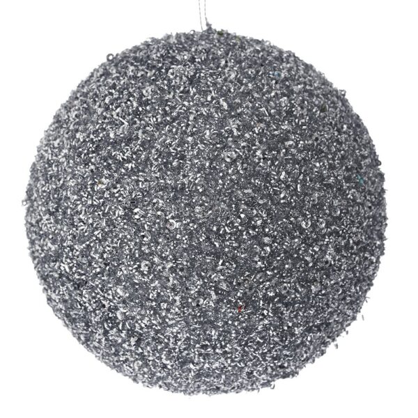 Ασημι Glitter Foam Μπαλα 15Εκ