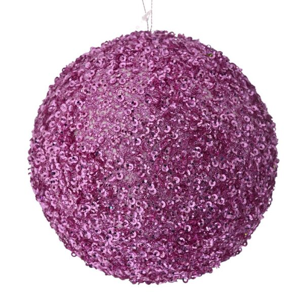 Ροζ Glitter Foam Μπαλα 15Εκ