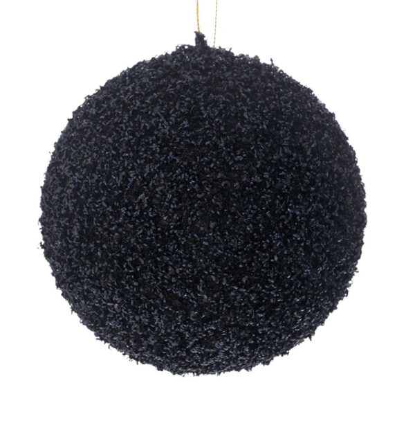 Μαυρη Glitter Foam Μπαλα 15Εκ