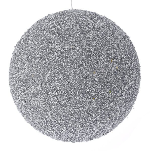 Ασημι Glitter Foam Μπαλα 20Εκ