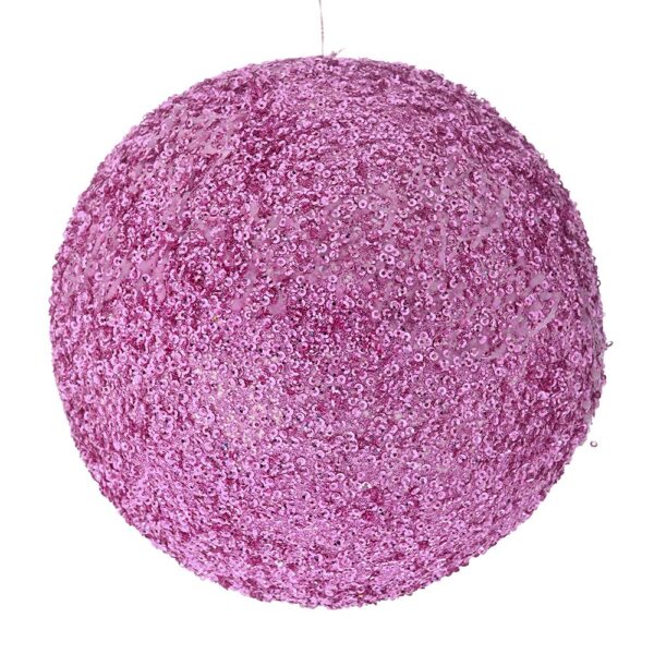 Ροζ Glitter Foam Μπαλα 20Εκ