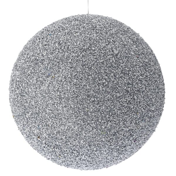 Ασημι Glitter Foam Μπαλα 25Εκ