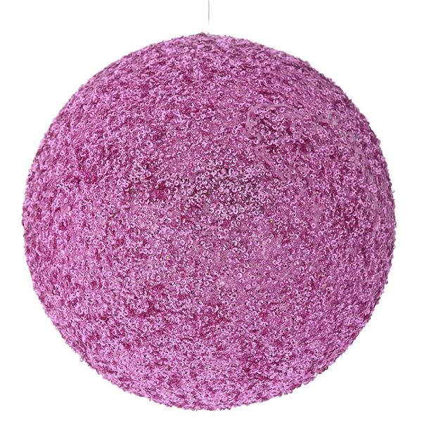 Ροζ Glitter Foam Μπαλα 25Εκ