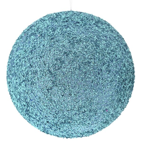 Γαλαζια Glitter Foam Μπαλα 25Εκ
