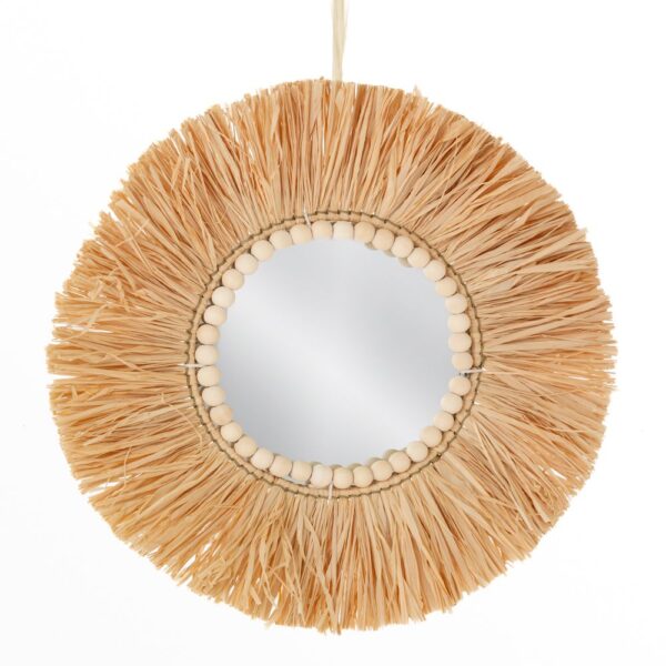 Boho Καθρεπτης Με Raffia Φ40Εκ