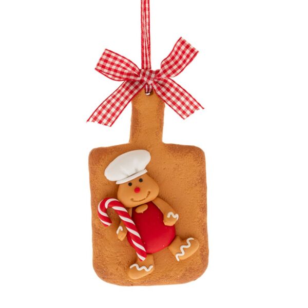 Ξυλο Κοπης Gingerbread Κρεμαστο Στολιδι 6Χ11.5Εκ