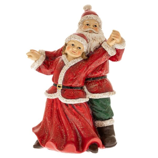 Κοκκινο Πολυρεζιν Ζευγαρι Santa Που Χορευει 12Χ11Χ16.5Εκ