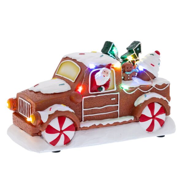 Φωτιζομενο Gingerbread Αμαξι Με 18Χ10Χ11Εκ Μπαταριας