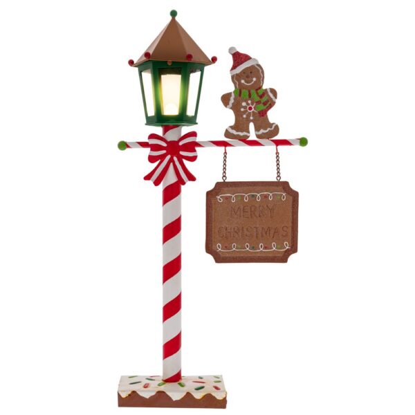 Μεταλλικο Γραμματοκιβωτιο Gingerbread Με Led Φως 25Χ9Χ51Εκ