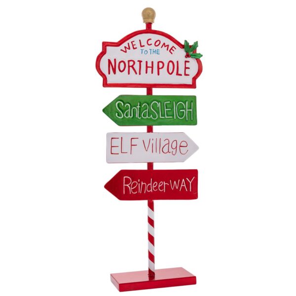 Μεταλλικη Ταμπελα North Pole 23X9X57Cm