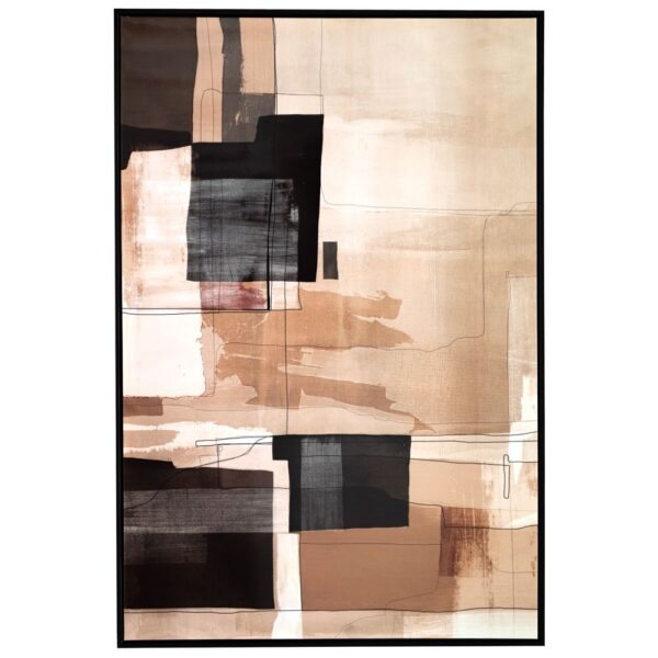Abstract Πινακας 83Χ123Εκ Me Wenge Κορνιζα Σε Τυπωμενο Καμβα