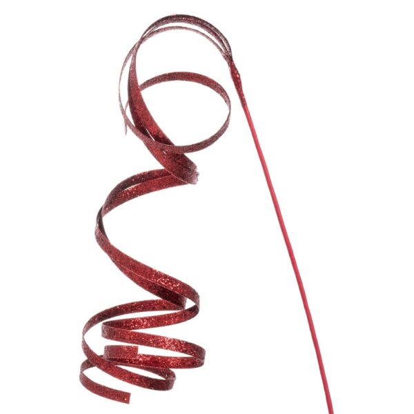 Μπορντω Glitter Twisted Κλαδι 50Εκ
