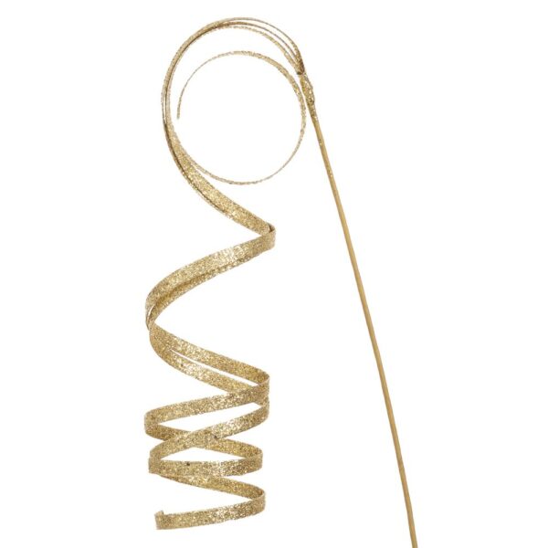 Χρυσο Glitter Twisted Κλαδι 50Εκ