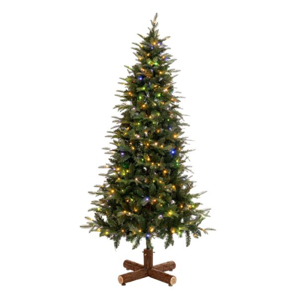 Δενδρο Pre-Lit Noble Fir 180Ek Με 250 Led Θερμο Λευκο And Πολυχρωμα