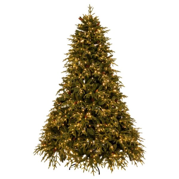 Δενδρο   Pre Lit Franklin Fir   210Εκ Με 1500 Led Θερμο Λευκο And Πολυχρωμα